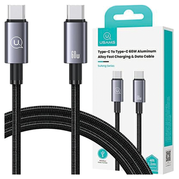 USAMS KABEL USB-C DO USB-C 60W 1,2M DO TELEFONÓW ZASILANIE FAST CHARGING