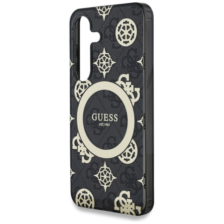 GUESS ETUI DO SAMSUNG GALAXY S25 Z DO MAGSAFE I WZOREM PEONY ELECTROPLATED