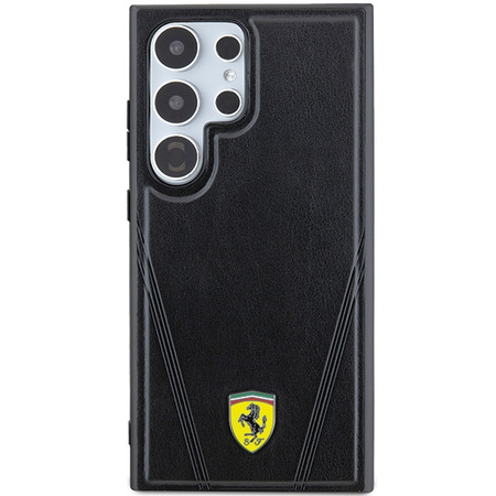 FERRARI HARDCASE HOT STAMP V LINES DO SAMSUNG S24 ULTRA S928 Z DO MAGSAFE