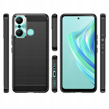 HURTEL CASE POKROWIEC CARBON DO INFINIX HOT 20 PLAY ELASTYCZNE ETUI OCHRONA
