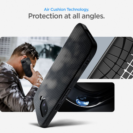 SPIGEN ETUI LIQUID AIR DO GOOGLE PIXEL 9A MATTE BLACK ELASTYCZNY