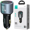 Ładowarka samochodowa Joyroom JR-CCN07 120W 2xUSB-C USB-A + kabel USB-C 100W - ciemnoszara
