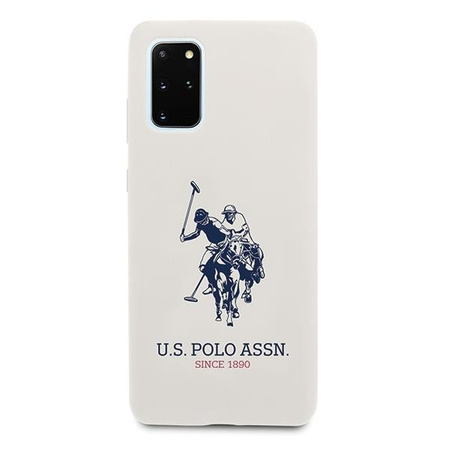 Etui U.S. Polo Assn. Silicone Collection na Samsung Galaxy S20+ - białe