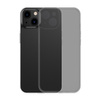 Baseus Frosted Glass Case etui pokrowiec do iPhone 13 sztywna obudowa z żelową ramką czarny (ARWS000901)