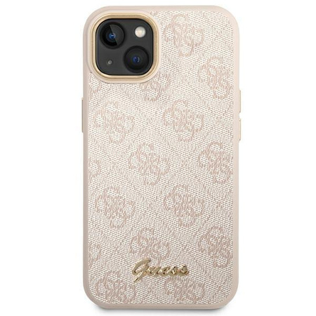 Guess GUHCP14MHG4SHP iPhone 14 Plus 6,7" różowy/pink hard case 4G Vintage Gold Logo