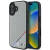 BMW BMHMP16S23PUPDG iPhone 16 6.1szary/grey hardcase M Perforated Tricolor Line MagSafe