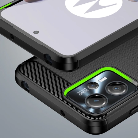 HURTEL POKROWIEC SILIKONOWY CARBON CASE DO MOTOROLA MOTO G53 G13 ELASTYCZNY