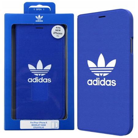 Etui Adidas Booklet Case Canvas na iPhone X/Xs blue/niebieski 30279