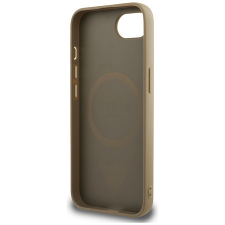GUESS ETUI GRAINED TRIANGLE DO MAGSAFE DO IPHONE 16E Z WYSOKĄ OCHRONĄ