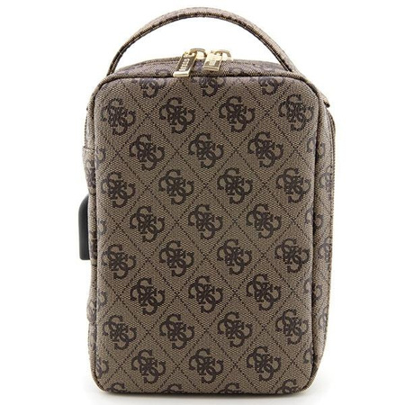 Torba Guess GUHBP4RPSW Organizer - brązowe 4G Printed Stripes