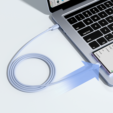 Kabel USB C - USB C 100W 1,2 m Joyroom S-CC100A14 – niebieski