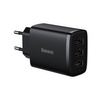 Baseus Compact ładowarka sieciowa 3x USB 17W czarny (CCXJ020101)