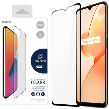 Dux Ducis 9D Tempered Glass wytrzymałe szkło hartowane 9H na cały ekran z ramką Realme C31 czarny (case friendly)