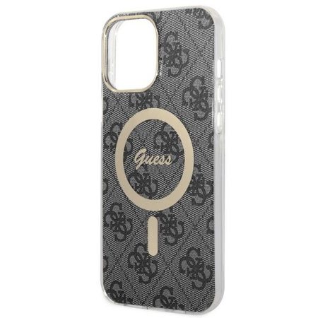 Etui Guess GUHMP13XH4STK na iPhone 13 Pro Max 6.7" - czarne 4G MagSafe