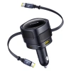 BASEUS ŁADOWARKA SAMOCHODOWA 90W DO SAMOCHODU 2X USB-C 1X USB-A SZYBKIE
