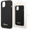 Guess GUHCP14MSLSMK iPhone 14 Plus 6,7" czarny/black hard case Silicone Vintage Gold Logo