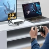 Stacja dokująca Orico OM28PR-G2 USB-C z kieszenią na dysk M.2 + 1 x USB-A 3.2 + 1x USB-C 3.2 + 2x USB-A 2.0 + 1x HDMI + 1x Ethernet - czarna