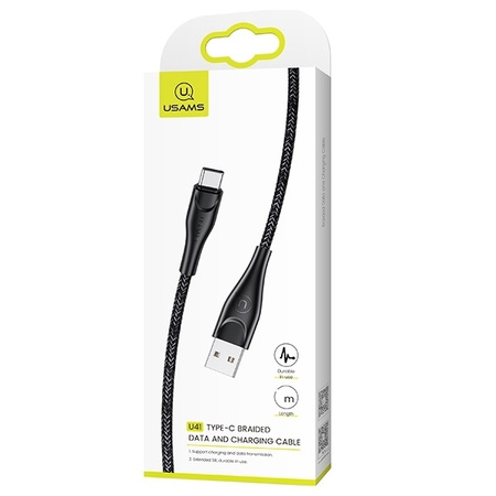 USAMS KABEL USB-C DO TELEFONÓW SAMSUNG OPPO XIAOMI 1M SZYBKIE ŁADOWANIE