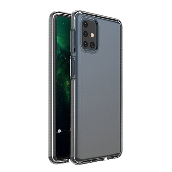 Spring Case pokrowiec żelowe etui z kolorową ramką do Samsung Galaxy M31s czarny