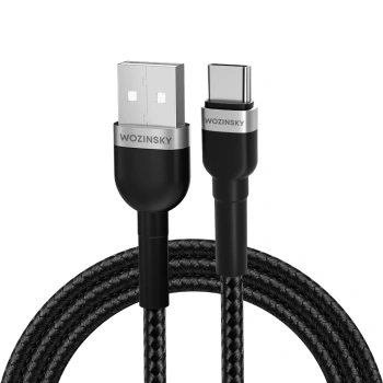 WOZINSKY KABEL USB-A USB-C 2.4A DO TELEFONÓW TABLETÓW 1M SZYBKIE ŁADOWANIE