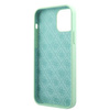 Guess GUHCP12MLSLMGGN iPhone 12/12 Pro 6,1" zielony/green hardcase Metal Logo Script