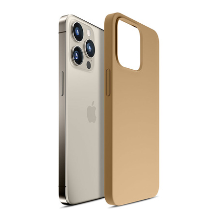 Apple iPhone 15 Pro Max - 3mk Hardy Silicone MagCase Dark Gold