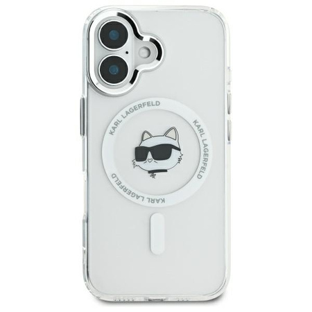 KARL LAGERFELD CASE DO IPHONE 16 6.1 DO MAGSAFE HARDCASE METAL CHOUPETTE