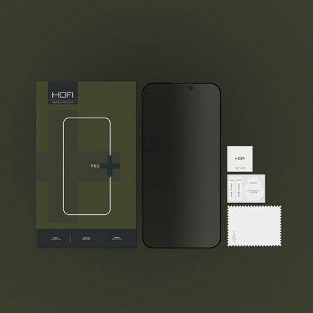 HOFI SZKŁO ANTI SPY GLASS PRO+ DO IPHONE 15 PRO MAX OCHRONA EKRANU PRIVACY