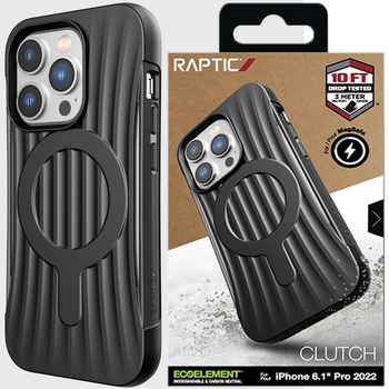 Raptic X-Doria Clutch Built Case etui iPhone 14 Pro Max z MagSafe pokrowiec plecki czarny