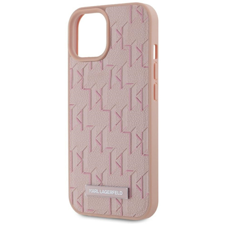 KARL LAGERFELD ETUI LEATHER MONOGRAM DO IPHONE 15 PRO DO MAGSAFE LOGO