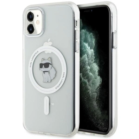 KARL LAGERFELD ETUI CASE DO IPHONE 11 XR PRZEZROCZYSTE HARDCASE DO MAGSAFE