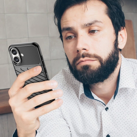 HURTEL ETUI SILIKONOWE DO IPHONE 16 PLUS OCHRONNE POKROWIEC THUNDER