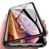 Wozinsky Magnetic Cam Slider Case magnetyczne etui 360 na cały telefon szkło na ekran osłona na aparat Huawei P40 czarny