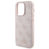 Zestaw Guess GUBPM5P15X4GEMGP iPhone15 Pro Max 6.7 hardcase + Powerbank 5000mAh MagSafe różowy/pink 4G Metal Logo
