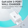 WOZINSKY ŁADOWARKA 65W SIECIOWA 2X USB-C DO TELEFONÓW I URZĄDZEŃ MOBILNYCH