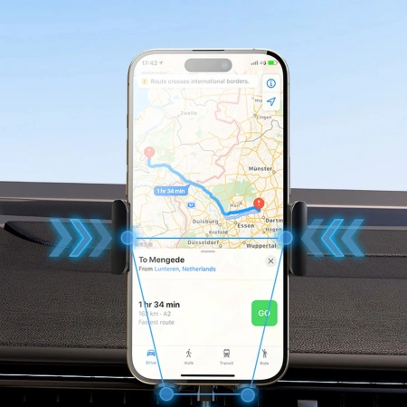 WOZINSKY UCHWYT Z ŁADOWARKĄ INDUKCYJNĄ 15W DO TELEFONÓW DO MAGSAFE SAMOCHÓD