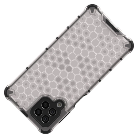HURTEL ETUI POKROWIEC HONEYCOMB DO SAMSUNG GALAXY M53 5G Z ŻELOWĄ RAMKĄ