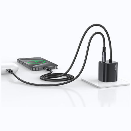 USAMS ŁADOWARKA 20W 2XUSB-C MINI SZYBKIE ŁADOWANIE GAO DO TELEFONÓW IPHONE