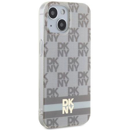 DKNY ETUI HARDCASE IML CHECKERED MONO DO IPHONE 14 15 DO MAGSAFE OCHRONA