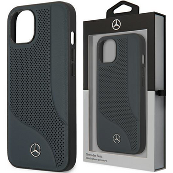 Mercedes MEHCP13SCDONA iPhone 13 mini 5,4" granatowy/navy hardcase Leather Perforated Area