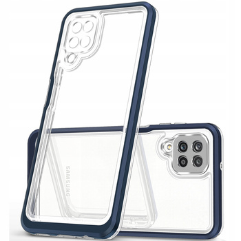 HURTEL POKROWIEC CLEAR 3IN1 DO SAMSUNG GALAXY A12 5G Z RAMKĄ WYSOKA OCHRONA