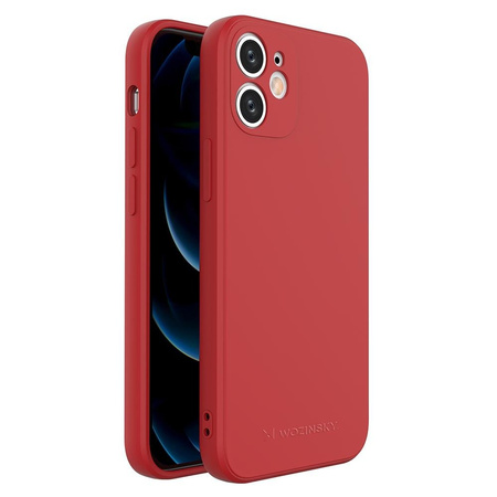 Wozinsky Color Case silikonowe elastyczne wytrzymałe etui iPhone 12 mini czerwony