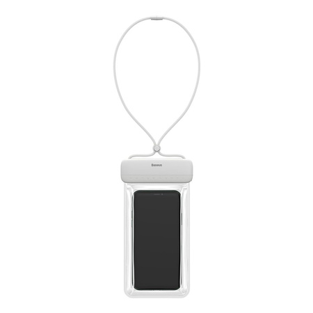 Baseus uniwersalny wodoodporny pokrowiec etui na telefon (max 7,2'') na basen nad wodę IPX8  biały (ACFSD-D02)
