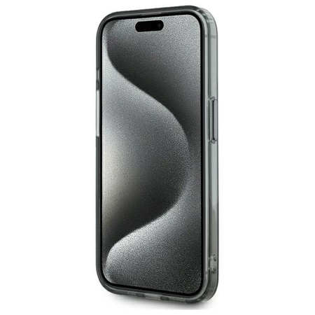 KARL LAGERFELD CASE HARDCASE DO IPHONE 15 PRO DO MAGSAFE Z METALOWYM LOGO