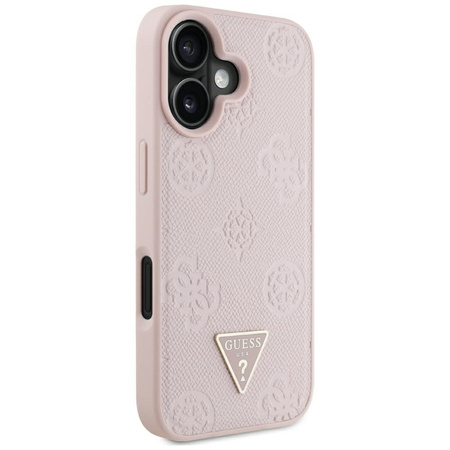 GUESS ETUI DO IPHONE 16 PEONY DO MAGSAFE Z LOGO TRIANGLE GRINED HOT STAMP