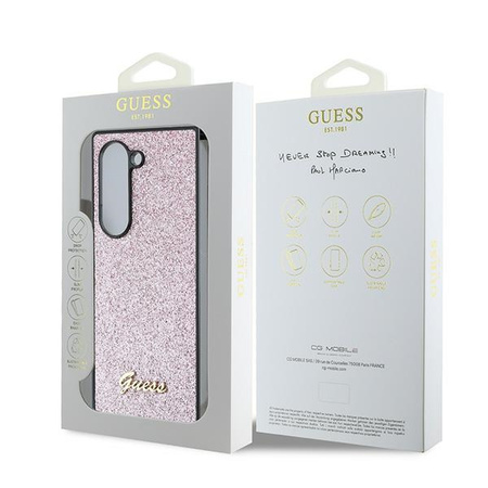 GUESS ETUI DO SAMSUNG Z FOLD 6 F956 GLITTER SCRIPT 4G Z FOLIĄ OCHRONNĄ