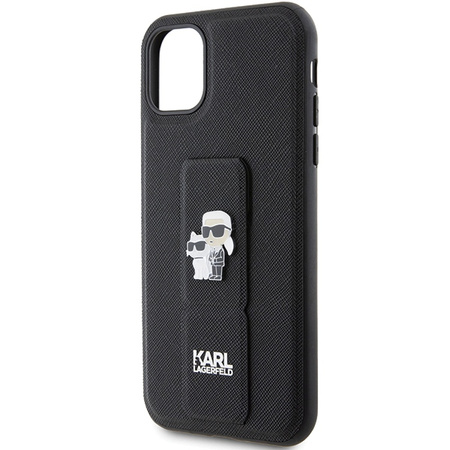 KARL LAGERFELD ETUI DO IPHONE XR 6.1 SAFFIANO KARL CHOUPETTE GRIPSTAND PINS