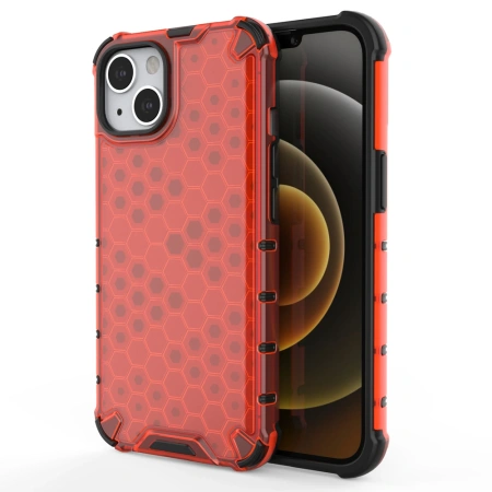 HURTEL HONEYCOMB PANCERNE ETUI Z ŻELOWĄ RAMKĄ DO IPHONE 13 OCHRONA TELEFONU