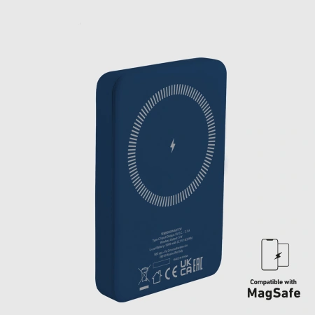 Powerbank SBS TEBB5000MAG1CB 5000 mAh kompatybilny z MagSafe - niebieski