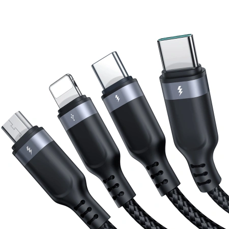 JOYROOM KABEL 4W1 DO ŁADOWANIA 2 X USB-C DO LIGHTNING MICRO DO TRANSMISJI